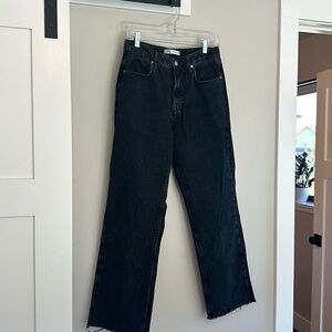 Zara black denim size 6